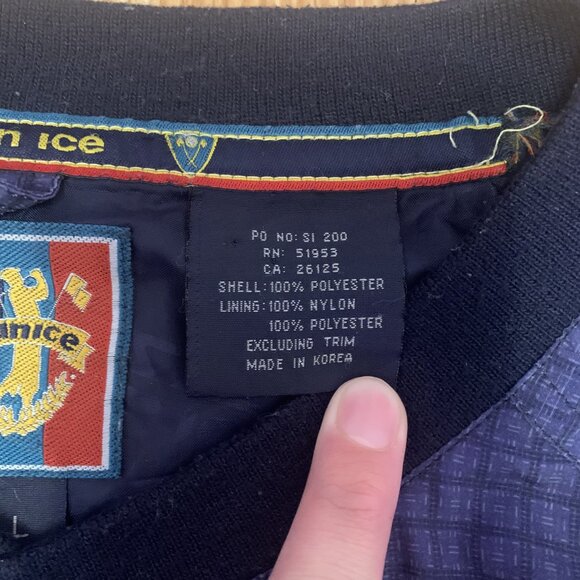 VTG Sunice Golf Pullover Sweater Mens Large Blue Plaid Windbreaker Long Sleeve - Picture 4 of 12